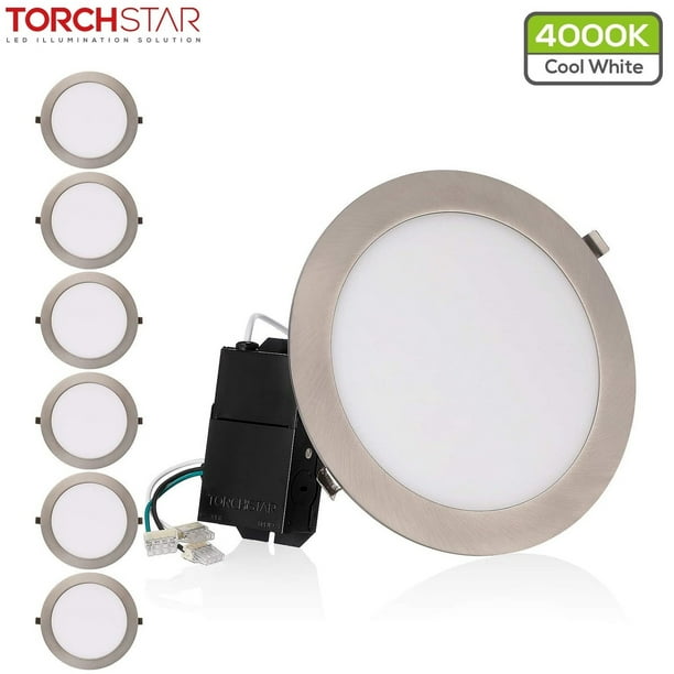 ANC 4-Inch 9W 120V Low Profile Recessed Ultra Thin LED Panel Light,Retrofit Downlight Wafer Panel Slim IC Rated ETL Energy Star 3000K Warm White Round Panel Ceiling Light 4 Pack ANC 4-Inch 9W 120V Low Profile Recessed Ultra Thin LED Panel Light,Retrofit Downlight Wafer Panel Slim IC Rated ETL Energy Star 3000K Warm White Round Panel Ceiling Light 4 Pack
